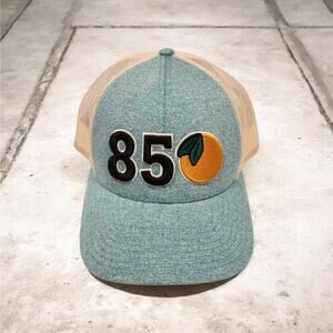 850 - Panhandle FL Area Code Mesh Orange Med-Lg Cap Hat